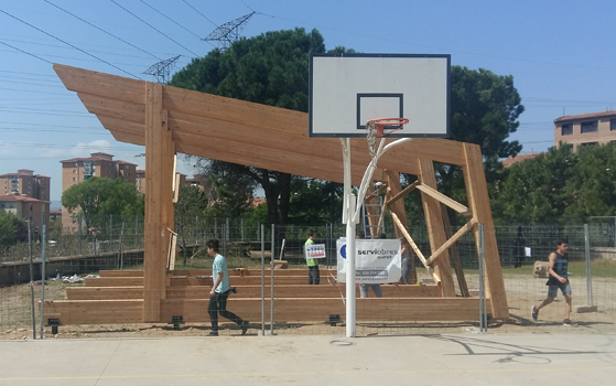 Aula autoconstruida pels alumnes de l'institut Guillem Cata a Manresa